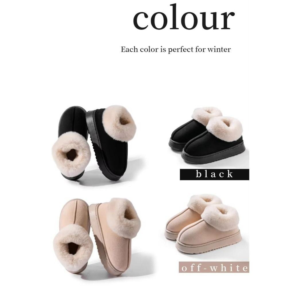 รองเท้าลุยหิมะ ยูเซ็น แบบนุ่มสบาย มีแผ่นรองพื้นหนากันหนาว อุ่นและสวมใส่ง่ายในฤดูหนาว - รูปที่ 2