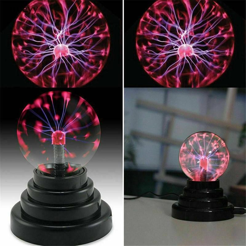 Nl แก้ว Magic Plasma Ball Light โคมไฟตั้งโต๊ะขนาดใหญ่ทรงกลมโคมไฟกลางคืน Touch US N