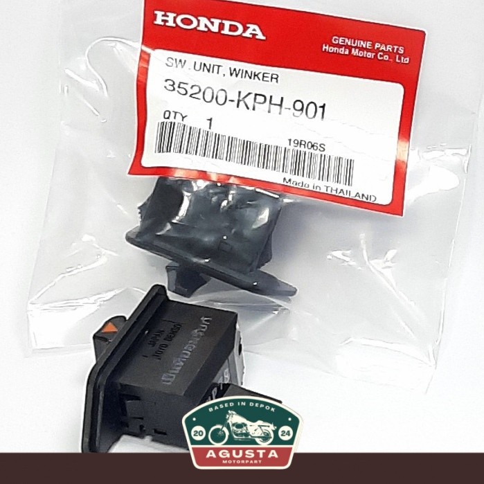 TOMBOL Kharisma สวิตช์ไฟเลี้ยว ปุ่ม winker Revo Supra X 125 35200 KPH 901 Super Quality