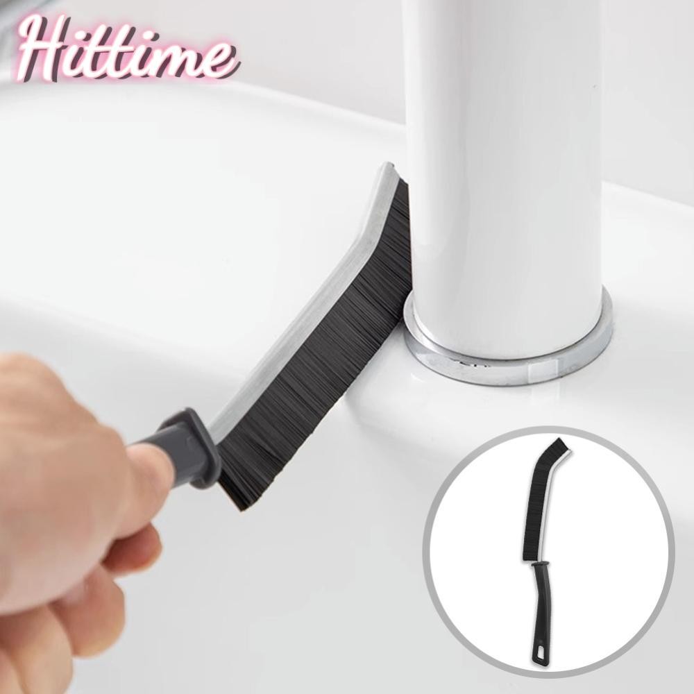 Hittime ทนทาน Grout Cleaner แปรงในครัวเรือนกระเบื้องข้อต่อ Scrubber Stiff ขนแปรงทําความสะอาดขนาดเล็กแปรงรอยแยกสําหรับห้องอาบน้ําเส้นพื้น A6S9[NVEP]