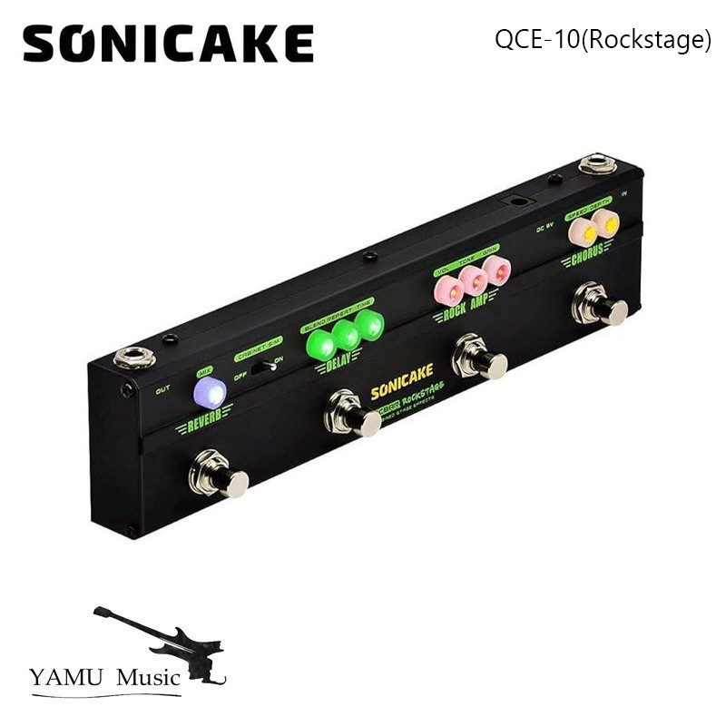 SONICAKE Rockstage กีตาร์ Multi Effect เหยียบ Chorus Delay Reverb Distortion คลาสสิก Rock Tone กีตาร