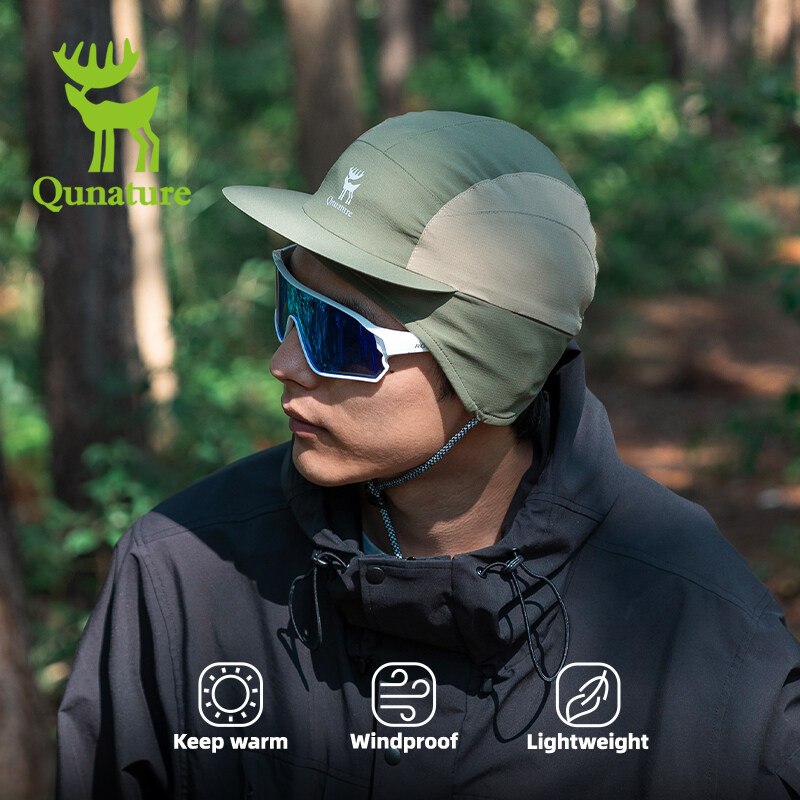 Quature Unisex ฤดูหนาว Windproof Warm Breathable Elastic หมวกกลางแจ้งพร้อมการออกแบบป้องกันหูสําหรับเ
