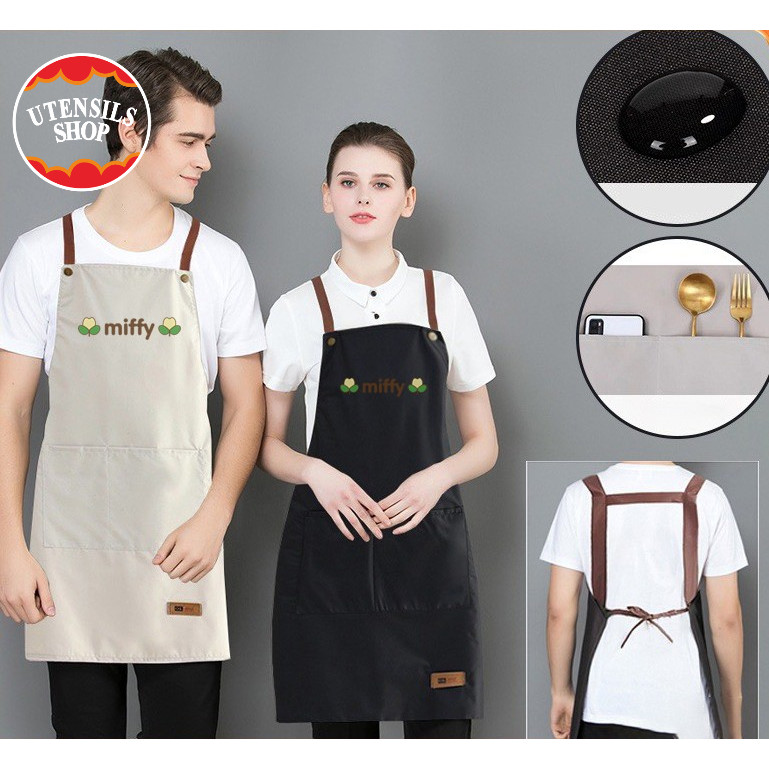 UTENSILS ผ้ากันเปื้อนครัว กันน้ำ กันน้ำมัน น่ารัก