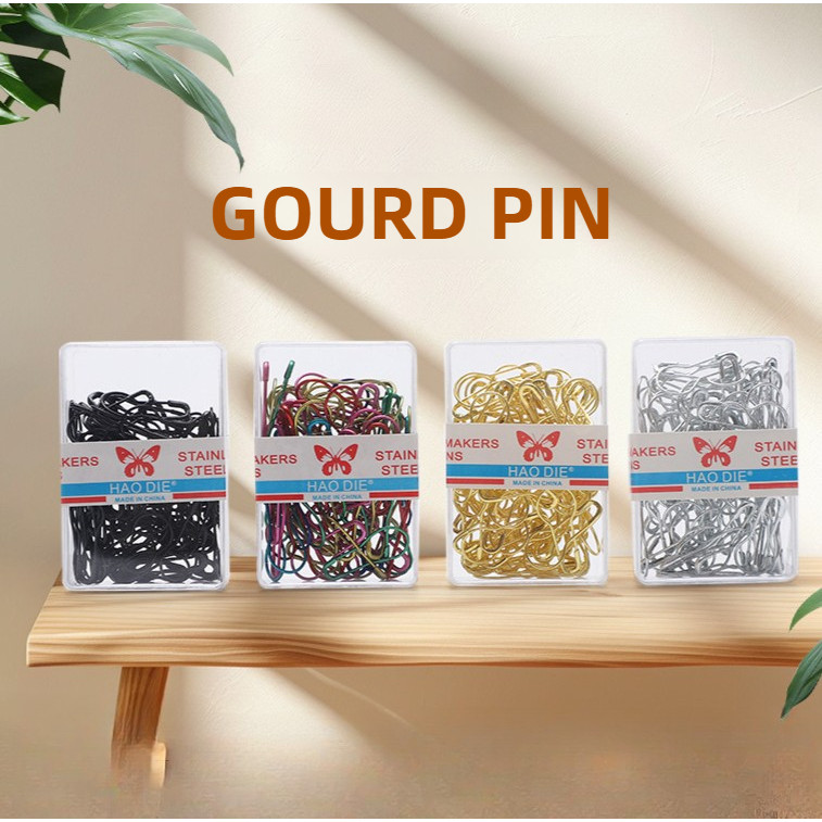 80 ชิ้น Gourd Pin Safety Pin Turban Pin สี Pin Turban อุปกรณ์เสริม