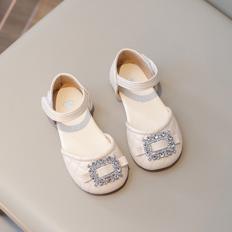 COCO รองเท้าคัทชูเด็กพื้นต่ำสายแป่ะ รุ่นW211