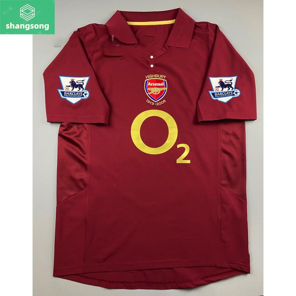 Retro Arsenal home 2005 เสื้อเหย้าย้อนยุค Arsenal เบอร์ 14 Henry