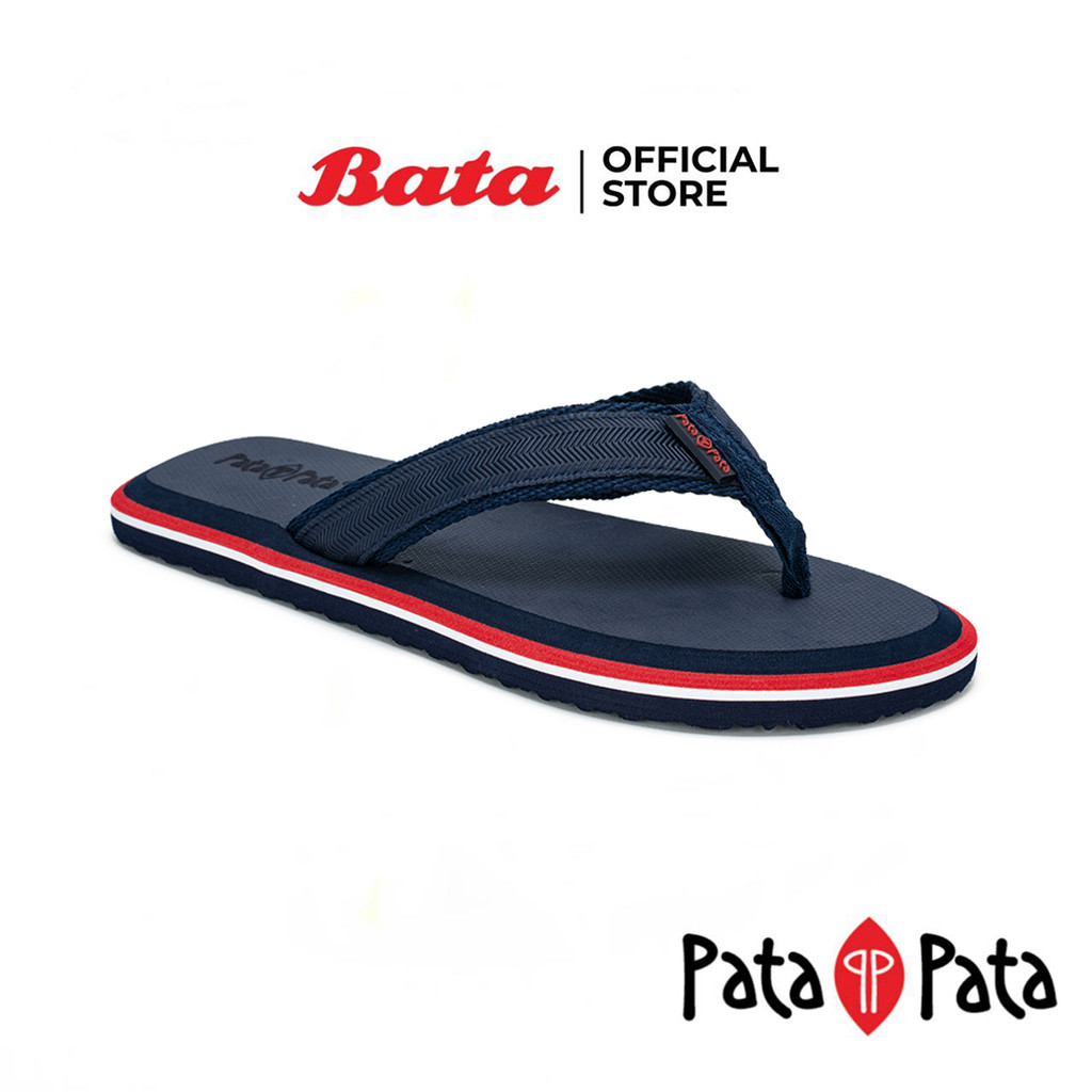 Bata บาจา ยี่ห้อ Patapata รองเท้าแตะ รองเท้าแตะชาย รองเท้าแตะพื้นแบน แบบหนีบ สำหรับผู้ชาย รุ่น CHARL