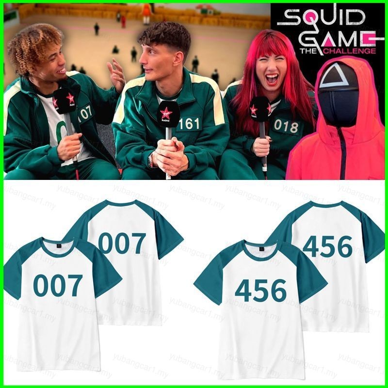 Yb Squid Game Season 2 เบอร์ 230 007 456 222 เสื้อยืดฤดูร้อน Anime Short Sleeve Top
