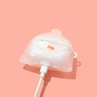 (Pro3 2025)กระเป๋าใส่ขยะสําหรับ AirPods4/4ANC/1/2/3/Pro/Pro2/Pro3 เคสซิลิโคนอ่อนนุ่มพร้อมคาราบิเนอร์
