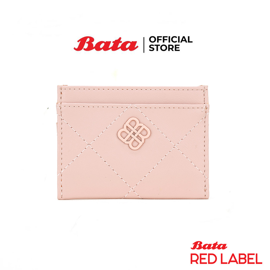 Bata บาจา Red Label กระเป๋าใส่นามบัตร Cardholder รุ่น ANNELISE สีชมพู 9045944 สีเขียว 9047944 สีเทา 9049944