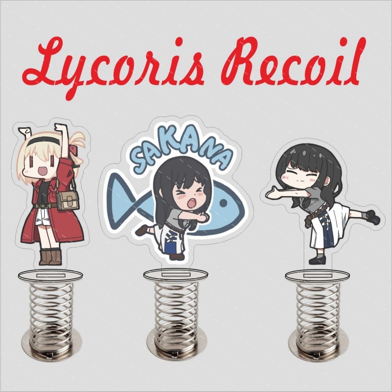 Lycoris Recoil Lycoris Recoil Shaking Happy Konoki Chibunch Inoue Takina Nakhara เครื่องประดับอะคริลิค