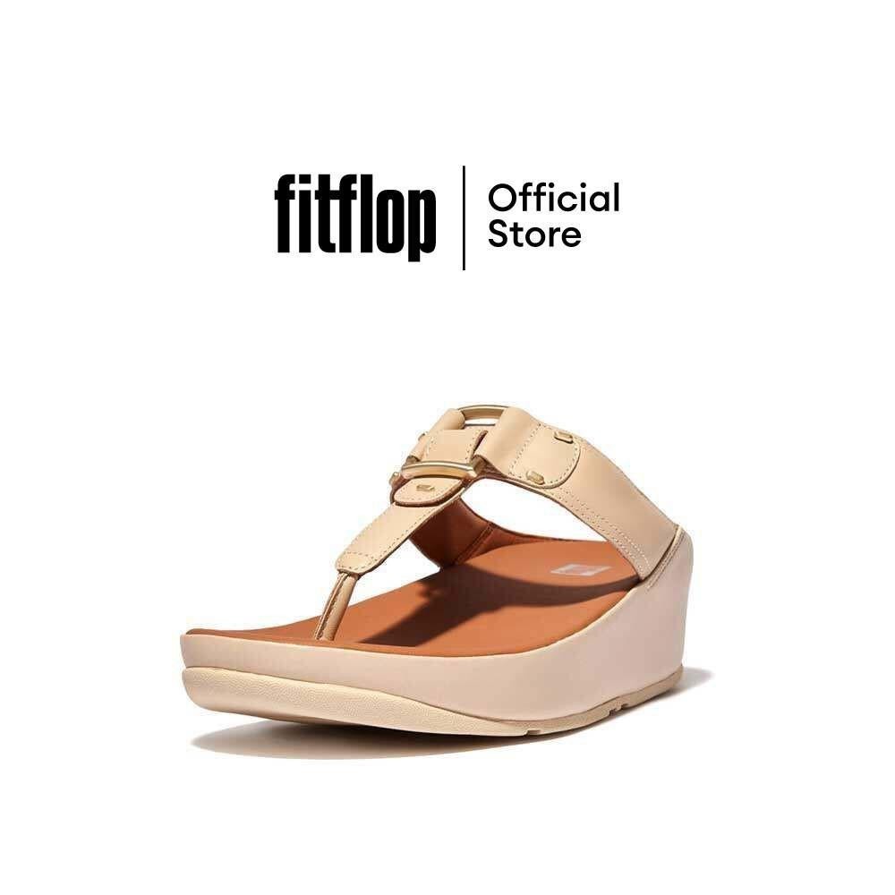 FITFLOP FLITTA STUD-BUCKLE รองเท้าแตะแบบหูหนีบผู้หญิง รุ่น FQ8-A20 สี STONE BEIGE