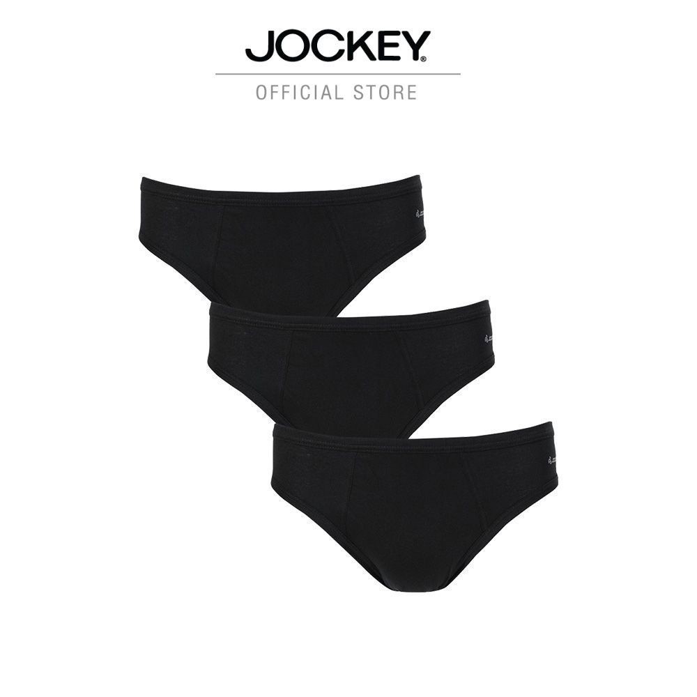 JOCKEY ELANCE BIKINI X3 ชุดชั้นในชาย รุ่น KU 5035 แพ็ค 3 ตัว สีดำ
