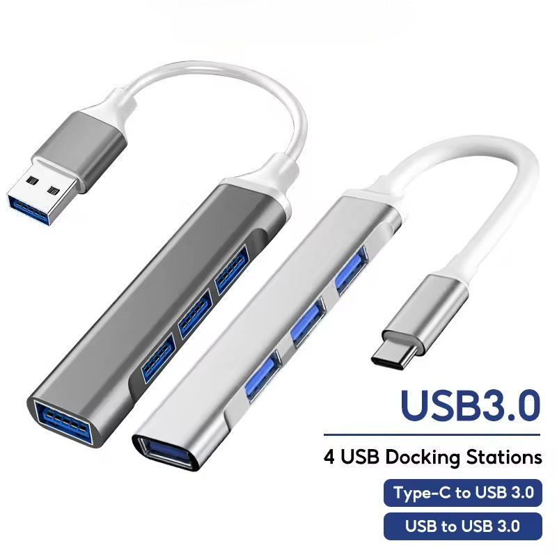 4-พอร์ตusb 3.0 HubสําหรับXiaomi Lenovo Macbook Pro 13 15 Air Pro PCคอมพิวเตอร์Ultra-Slimข้อมูลUSB HubประเภทC USB Hub USB Splitterอุปกรณ์เสริม