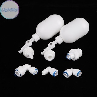 LightSky ระดับน้ําระบบ Reverse Osmosis 1/4 "3/8" วาล์วลอย Aquarium Fish Water Dispenser วาล์วลอย TH