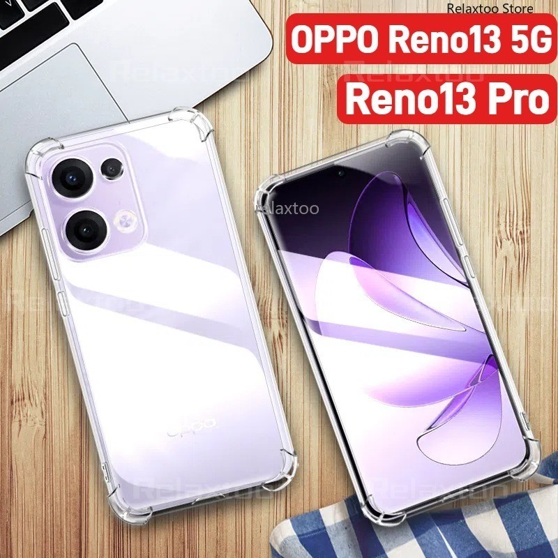 Reno13 Pro 5GปลอกใสสําหรับOPPO Reno 13 Reno13 Pro F 13F 13Pro Reno13Pro Reno13F 5G 4G 2025 ซิลิโคนอ่อนนุ่มโปร่งใสกันกระแทกเคสโทรศัพท์กล้องป้องกันกลับปลอกฝาครอบ