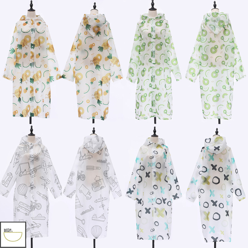 MITI4 เสื้อกันฝน เสื้อกันฝนแฟชั่น เสื้อกันฝนผู้ใหญ่ เสื้อกันฝนเดินป่า เสื้อคลุมกันฝน EVA กันน้ำ หนา แบบพกพา 8แบบ MITI196 - รูปที่ 5