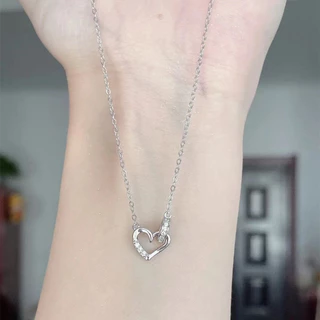 เครื่องประดับ สร้อยคอหัวใจวงกลม แฟชั่น สวย น่ารัก สไตล์เกาหลี สำหรับผู้หญิง N89