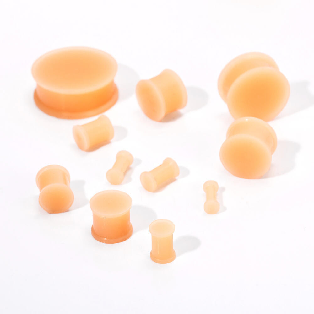 1 PC 3-30 มม.หู Taper เจาะซิลิโคนหูรอบหู Stretcher นุ่มหู Expander สีเนื้อหูสําหรับผู้หญิง Man - รูปที่ 2