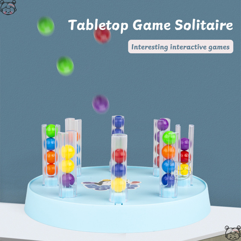 ของเล่นการเรียนรู้สีสําหรับเด็กของเล่นจับคู่แบบโต้ตอบด้วยลูกปัดที่มีสีสันการศึกษาจับคู่และนับของเล่น