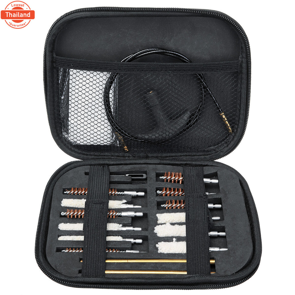 ชุดทำความสะอาดปืน 16Pcs Universal Cleaning Kit 16Pcs Cleaner Universal   Cleaning Kit Case for 22 357 38 40 44 45 9mm