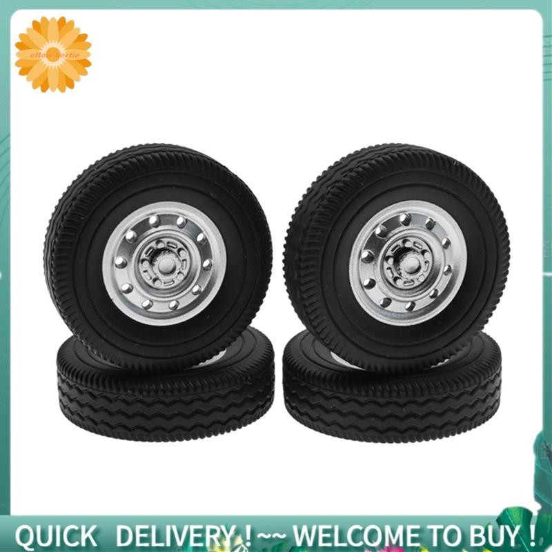 4 ชิ้นล้อยาง Tyre สําหรับ WPL D12 Mini 1/16 RC Drift รถบรรทุกรถอะไหล่อุปกรณ์เสริม