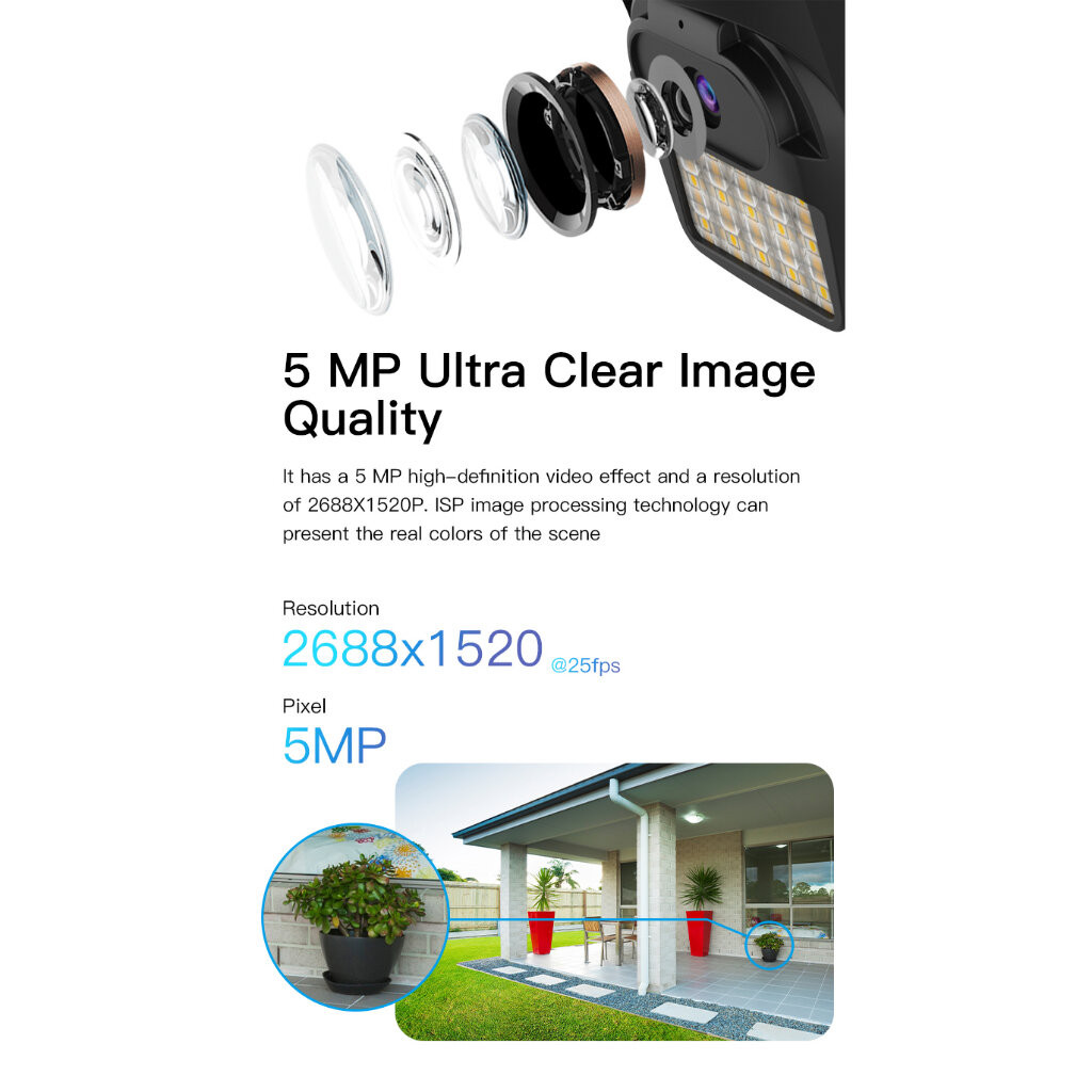 แนะนำ 💥 VSTARCAM CS99Q-UV full-color ，5ล้านพิกเซล ，WIFI 5G ,AI กล้องวงจรปิด มีไมค์และลำโพงในตัว