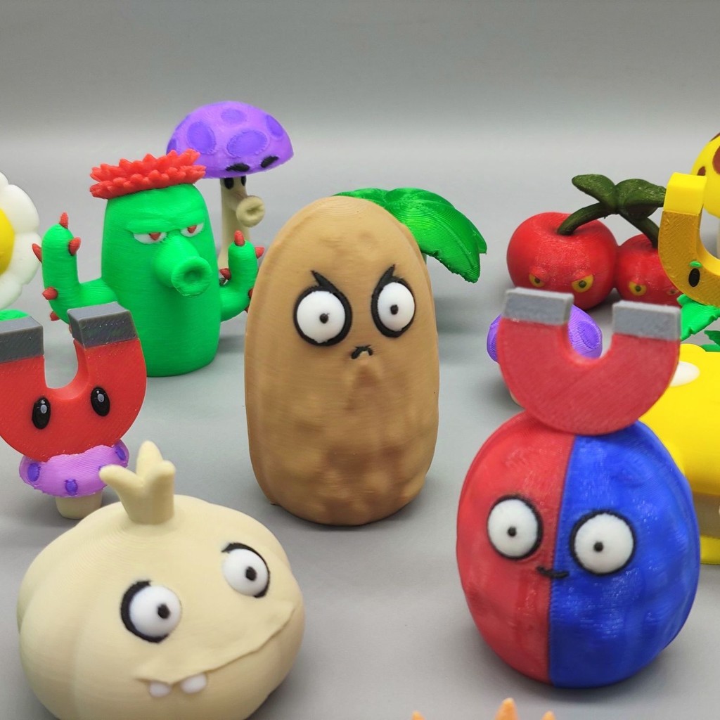 Plants vs Zombies โมเดลการพิมพ์ 3D ตกแต่งทางกายภาพ Plants vs Zombies รุ่นเบ็ดเตล็ดเดสก์ท็อป Ice Melo