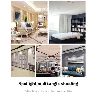 OIMG 6 ชิ้น Led COB Spotlight GU10 5 วัตต์ 7 วัตต์ 9 วัตต์ 38/120 องศาหลอดไฟ 220 โวลต์ในร่ม 3000 พัน 6000 พัน 4000 พันสามสี