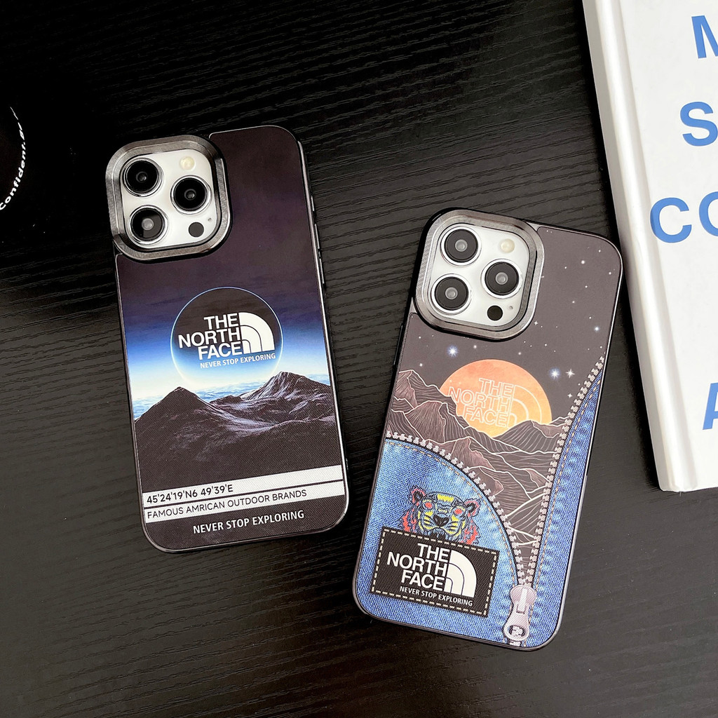 The North Face Casing สําหรับ IPHONE 16 15 14 13 12 11 PLUS PROMAX Magnetic Hard Case Protection Cov