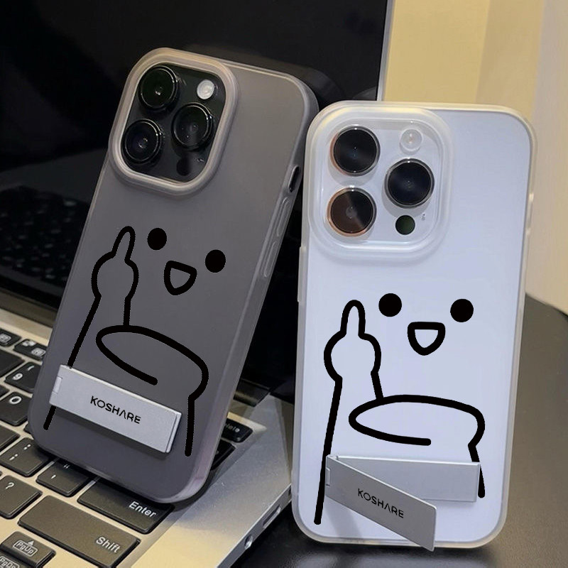 ฝาครอบโทรศัพท์นุ่ม ดูถูกจากมือเล็กๆน้อยๆ For iPhone 11 13 15 เคส ไอโฟน12 14 ProMax 7 8Plus X XR XSMaxกันกร