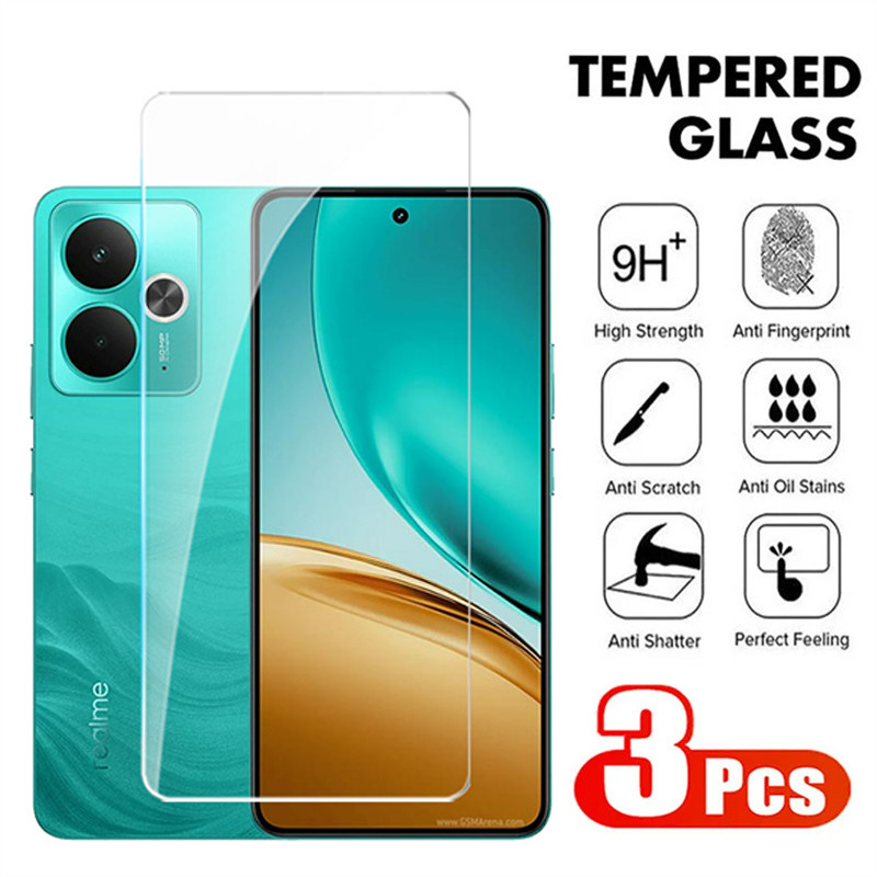 กระจกนิรภัยป้องกันหน้าจอสําหรับRealme 14 T 5G 2025 คลุมทั้งหมดฟิล์มกระจกใสสําหรับRealme14T 14T Realm