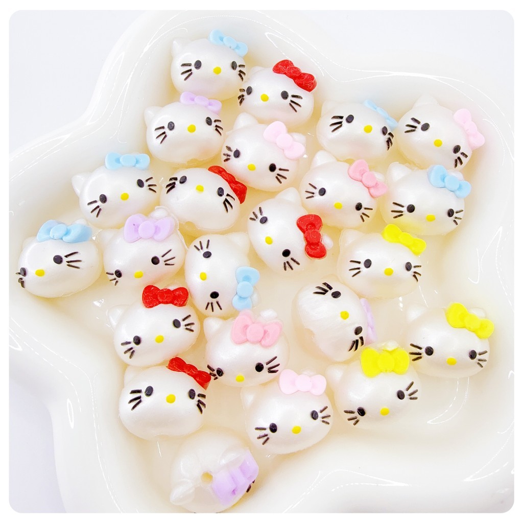 คิตตี้กาวนุ่มอุปกรณ์เครื่องประดับการ์ตูน ทําเอง ลูกปัดปากกากระเป๋าจี้โซ่โทรศัพท์มือถือวัสดุ - รูปที่ 5