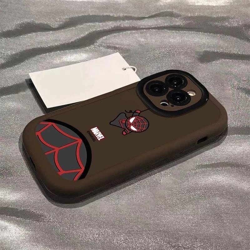 สําหรับiphone 16 15 14 13 12 11 Pro MAX X XR XS MAX 7 8 Plusเคสโทรศัพท์ปกอ่อนน่ารักการ์ตูนหลากสีSpider Man