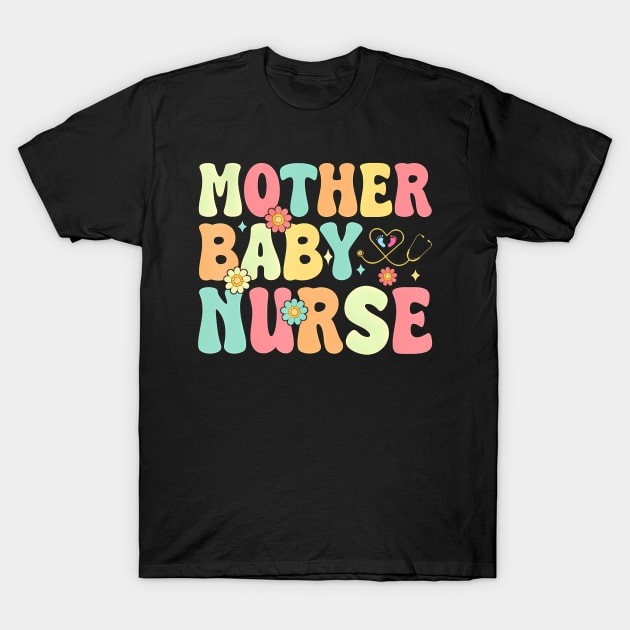 เสื้อยืด Vintage Mother'S Day Nurse Day Mother Baby Nurse Nurse Mom Register T-Shirt แท้ Cotton