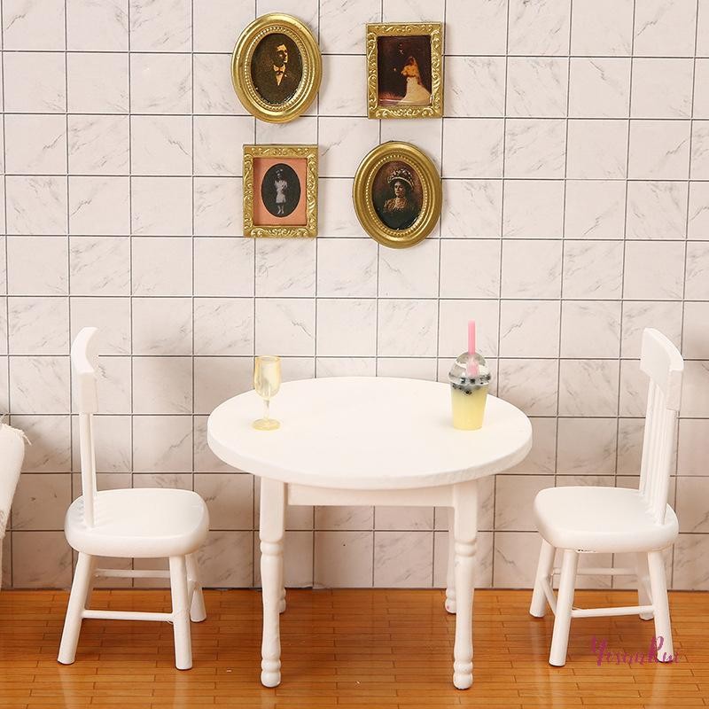 YosunRui] Dollhouse Miniature Furniture Chair Model Doll House Decor ตุ๊กตาตกแต่งบ้านใหม่