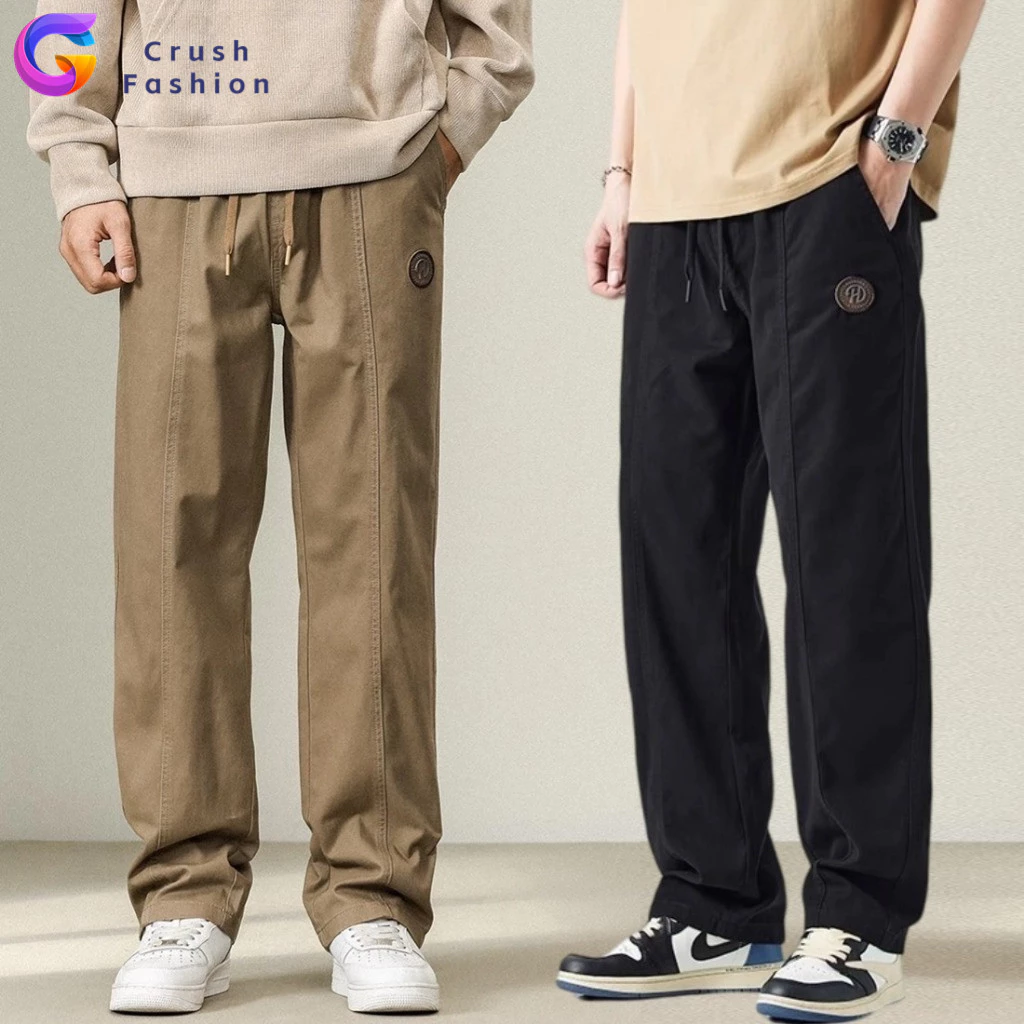 กางเกงขายาวผู้ชาย Crush ผ้าฝ้ายทรงหลวม thumbnail 3