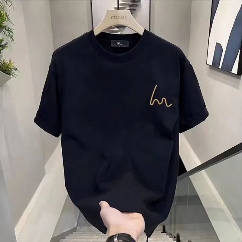 (จัดส่งภายใน 24 ชม.) เสื้อยืดคอตตอนฤดูร้อนสำหรับผู้ชาย ไซส์ใหญ่ คอกลม แขนสั้น แบรนด์แฟชั่นชื่อดัง หลากหลายสไตล์