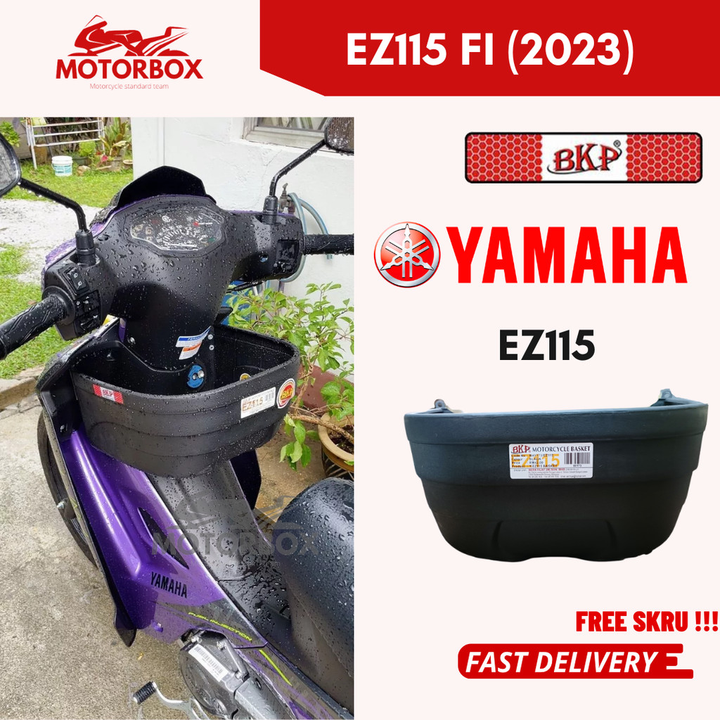 BKP BAKUL YAMAHA EZ115 FI 2023 EZ 115 EZ115FI SRL EZ115I มอเตอร์พลาสติก PVC ตะกร้าด้านหน้า DEPAN RAG
