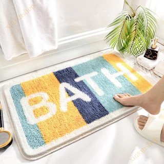 ดูดซับน้ํา Anti-Slip พรมปูพื้นห้องน้ําพรมห้องน้ําห้องครัวพรม 40 * 60 ซม./50 * 80 ซม./60 * 90 ซม.พรมปูพื้นครัว