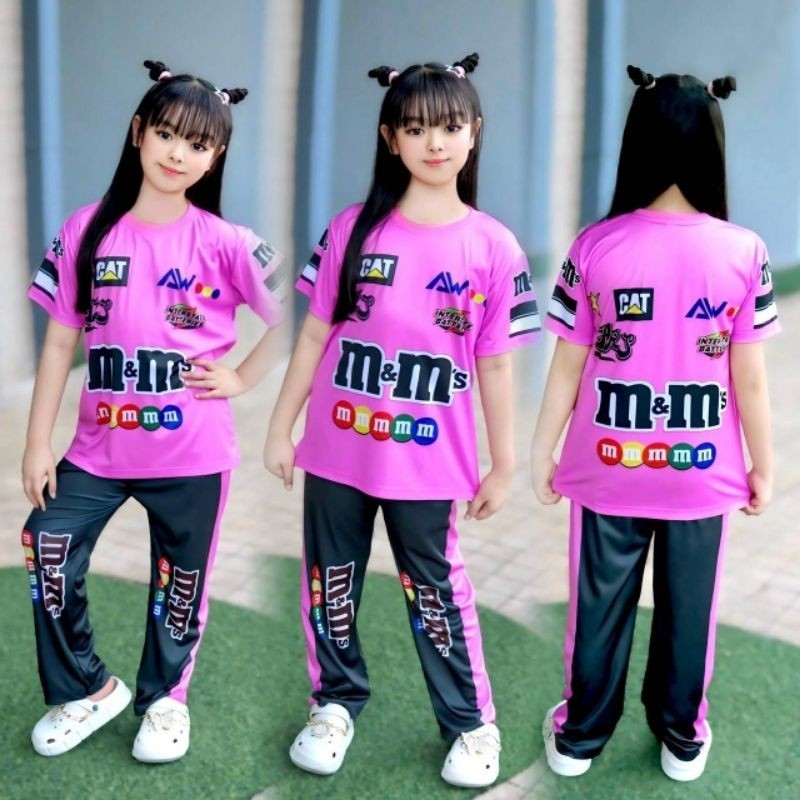 PKS ชุดเด็ก พร้อมส่งชุดเซ็ทเด็กผ้าไมโครพรีเมี่ยมแขนสั้น + กางเกงขายาวลายลูกสาวน่ารักสุดๆมีไซส์ s m l