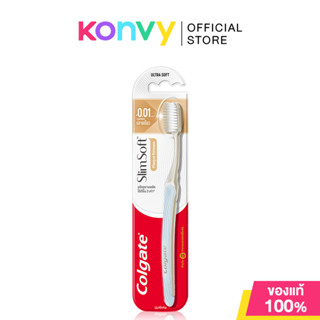 Colgate Slim Soft Plaque Release Toothbrush 1pc แปรงสีฟันคอล…