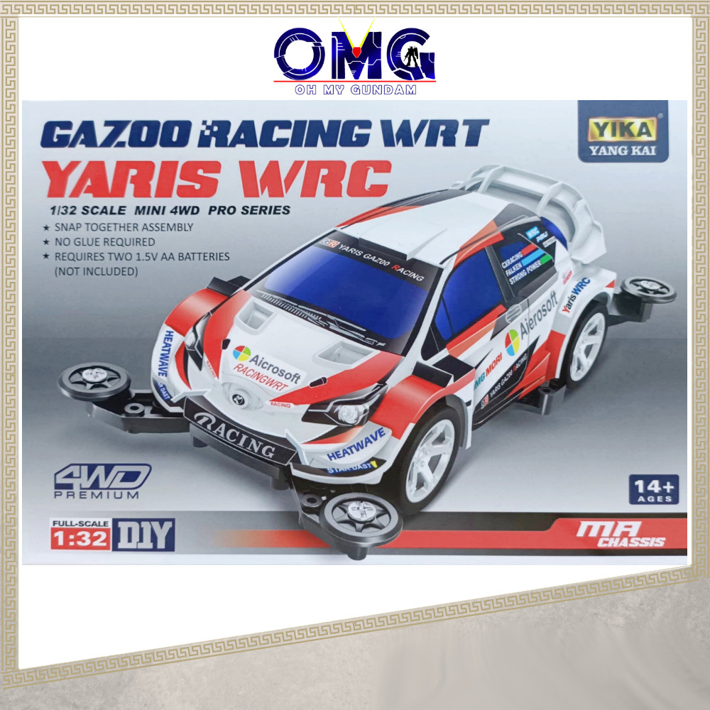 Yika Yang Kai Mini 4WD Gazoo Racing WRT Yaris WRC (MA Chassis) YK20S+ Toyota Yaris Model Car Racing 