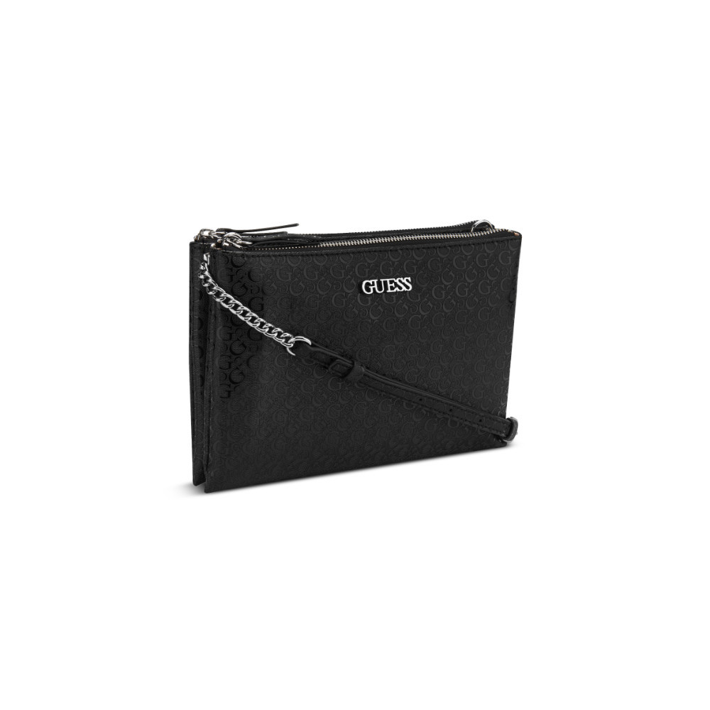 Guess กระเป๋า รุ่น MM942976 TIDEWOOD MINI DBLE ZIP CRSBODY สีดำ