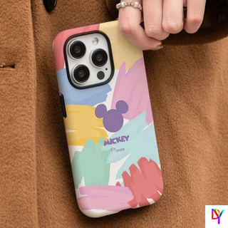 ทาสี Mickey Apple 16/17/15promax เคสโทรศัพท์ Iphone15pro/14promax รวมทุกอย่าง 13 Feilin 12 2-in-1 11promax