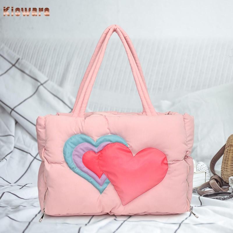 Kloware ผู้หญิงปักเป้า Tote กระเป๋าไนลอน Hobo รูปที่ 7