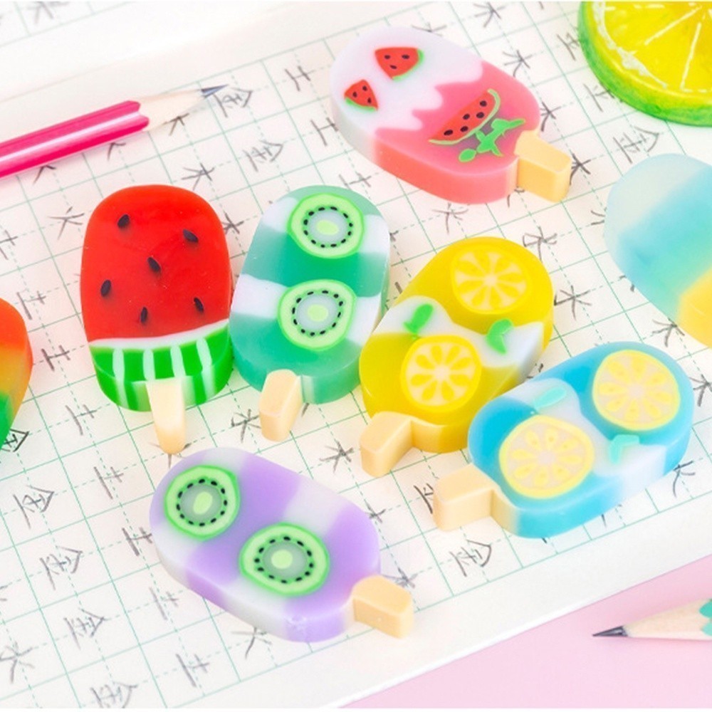 ไอศกรีม Erazer Character Pencil Eraser Set 4 ชิ้น PEAK 846