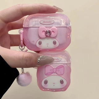 เคสหูฟังน่ารัก Melody 4/3/2/1 AirPodsPro2 ซิลิโคนป้องกันการตกหล่น