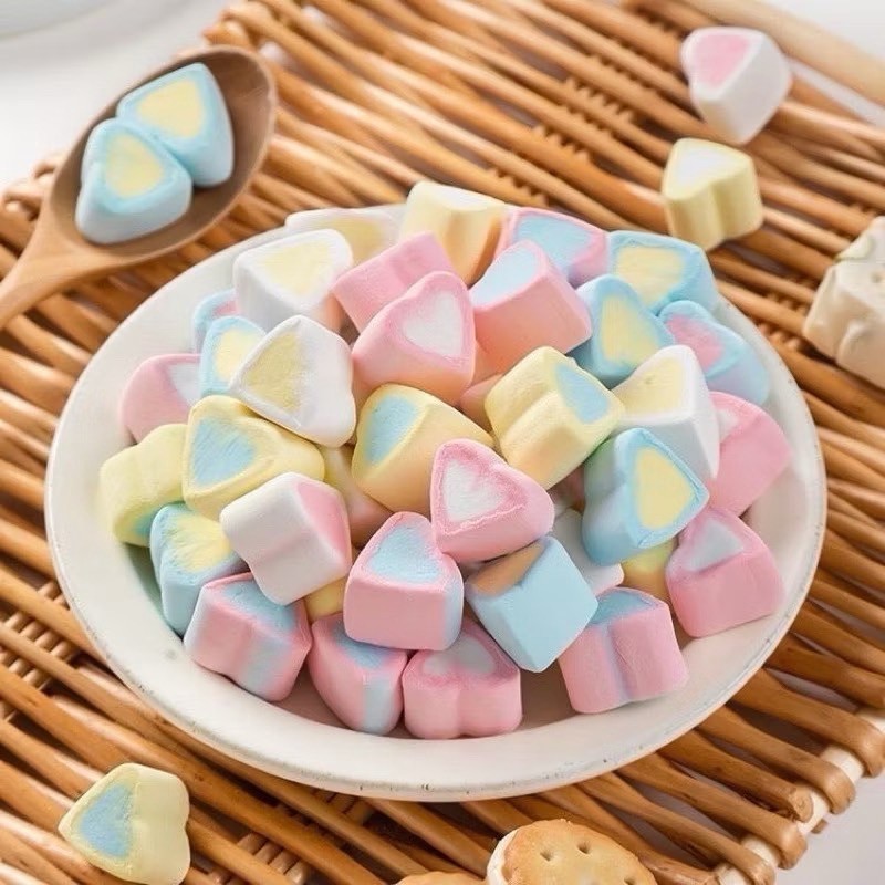 ใหม่ มาร์ชเมลโล่ ฟรีซดราย Cotton Candy ขนม มาร์ชเมลโล่อบกรอบ 80กรัม อร่อย หอม หวาน กรอบ ขนมเด็ก ทานเล่น พร้อมส่ง