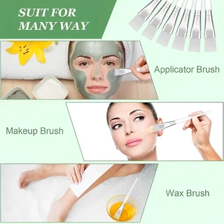 แปรงมาส์กหน้า Face-Mask Applicator แปรงตรวจสอบผิวหน้าแบบนุ่มพร้อมที่จับพลาสติกใสสําหรับเครื่องมือดูแลผิว